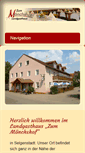 Mobile Screenshot of landgasthaus-moenchshof.de